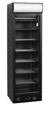 TEFCOLD Zwarte Displayvriezer met Kap en Verwarmde Glazen Deur - UFSC371GCP BLACK 1