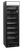 TEFCOLD Zwarte Displayvriezer met Kap en Verwarmde Glazen Deur - UFSC371GCP BLACK 1