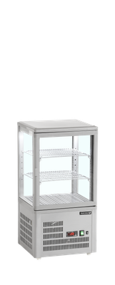 TEFCOLD Glazen Koelvitrinecountertop voor Presentatie en Bewaren - UPD60-GREY 1