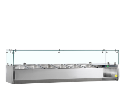 TEFCOLD OPZETKOELING 1/4 GLAS 6x GN 1/4 - VK33-140 1