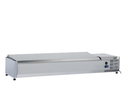 OPZETKOELING 1/4 INOX 6 X GN 1/4 - zonder Bakjes - VRX1400(330) INOX 1