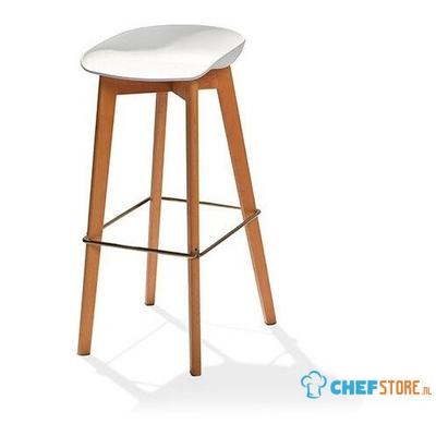 Barkruk, Keeve Trendy, Wit, VEBA 03sw 1