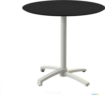 Essentials X Cross Terrastafel Zand Frame + Zwart HPL 70 cm - 110091070 1