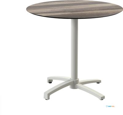 Essentials X Cross Terrastafel Zand Frame + Tropical Wood HPL 70 cm - 110091270 1