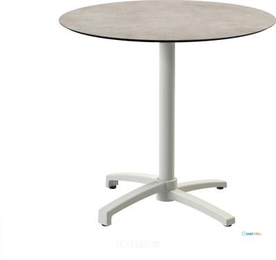 Essentials X Cross Terrastafel Zand Frame + Moonstone HPL 70 cm - 110091370 1