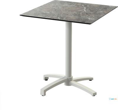 Essentials X Cross Terrastafel Zand Frame + Galaxy Marble HPL 70x70 cm - 110091577 1