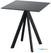 Infinity Terrastafel Zwart Frame + Zwart HPL 70x70 cm - Essentials 120011077 1