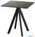 Infinity Terrastafel Zwart Frame + Midnight Marble HPL 70x70 cm - Essentials 120011677 1