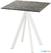 Infinity Terrastafel Wit Frame + Galaxy Marble HPL 70x70 cm - Essentials 120021577 1