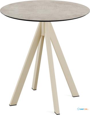 Infinity Terrastafel Zand Frame + Moonstone HPL 70 cm - Essentials 120031370 1