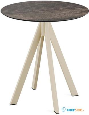 Infinity Terrastafel Zand Frame + Riverwashed Wood HPL 70 cm - Essentials 120031470 1