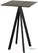 Infinity Statafel Zwart Frame + Midnight Marble HPL 70x70 cm - Essentials 120041677 1