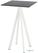 Infinity Statafel Wit Frame + Zwart HPL 70x70 cm - Essentials 120051077 1