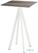 Infinity Statafel Wit Frame + Tropical Wood HPL 70x70 cm - Essentials 120051277 1