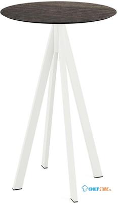 Infinity Statafel Wit Frame + Riverwashed Wood HPL 70 cm - Essentials 120051470 1