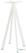 Infinity Statafel Wit Frame + Riverwashed Wood HPL 70 cm - Essentials 120051470 2