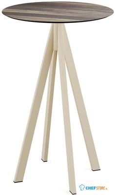 Infinity Statafel Zand Frame + Tropical Wood HPL 70 cm - Essentials 120061270 1