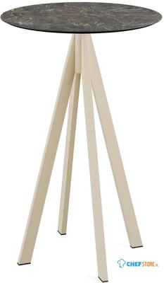 Infinity Statafel Zand Frame + Galaxy Marble HPL 70 cm - Essentials 120061570 1