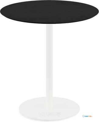 Essentials Urban Terrastafel Wit Frame + Zwart HPL 70 cm - 130021070 1