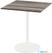Urban Terrastafel Wit Frame + Tropical Wood HPL 70x70 cm - Essentials 130021277 1