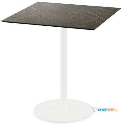 Urban Terrastafel Wit Frame + Midnight Marble HPL 70x70 cm - Essentials 130021677 1