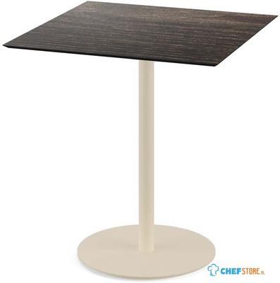 Urban Terrastafel Zand Frame + Riverwashed Wood HPL 70x70 cm - Essentials 130031477 1