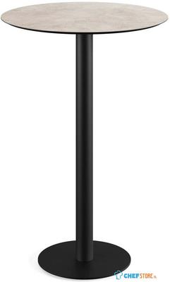 Urban Statafel Zwart Frame + Moonstone HPL 70 cm - Essentials 130041370 1