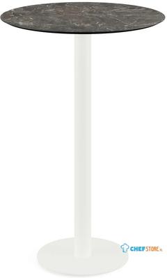 Urban Statafel Wit Frame + Galaxy Marble HPL 70 cm - Essentials 130051570 1