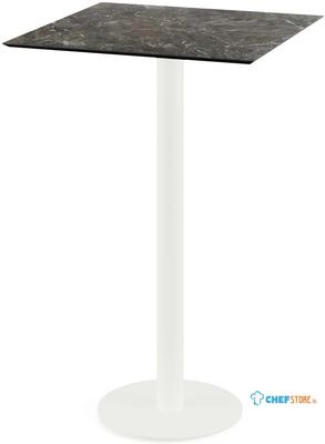 Urban Statafel Wit Frame + Galaxy Marble HPL 70x70 cm - Essentials 130051577 1
