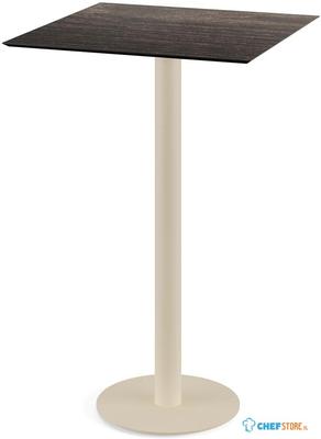 Urban Statafel Zand Frame + Riverwashed Wood HPL 70x70 cm - Essentials 130061477 1