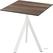 Essentials Infinity Tripod Terrastafel Wit Frame + Tropical Wood HPL 70x70 cm - 140021277 1