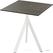 Essentials Infinity Tripod Terrastafel Wit Frame + Midnight Marble HPL 70x70 cm - 140021677 1