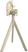 Essentials Infinity Tripod Terrastafel Zand Frame + Zwart HPL 70x70 cm - 140031077 2