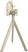 Essentials Infinity Tripod Terrastafel Zand Frame + Moonstone HPL 70 cm - 140031370 2