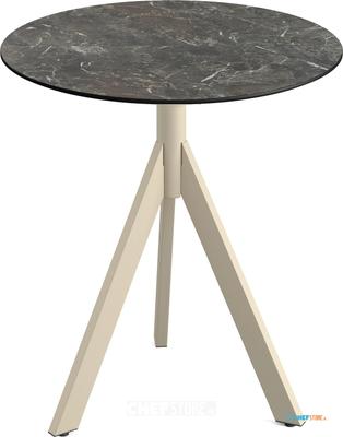 Essentials Infinity Tripod Terrastafel Zand Frame + Galaxy Marble HPL 70 cm - 140031570 1