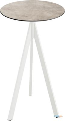 Essentials Infinity Tripod Statafel Wit Frame + Moonstone HPL 70 cm - 140051370 1