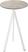Essentials Infinity Tripod Statafel Wit Frame + Moonstone HPL 70 cm - 140051370 1