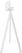 Essentials Infinity Tripod Statafel Wit Frame + Moonstone HPL 70 cm - 140051370 2