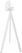 Essentials Infinity Tripod Statafel Wit Frame + Moonstone HPL 70x70 cm - 140051377 2