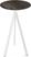 Essentials Infinity Tripod Statafel Wit Frame + Riverwashed Wood HPL 70 cm - 140051470 1