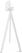 Essentials Infinity Tripod Statafel Wit Frame + Riverwashed Wood HPL 70 cm - 140051470 2