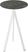 Essentials Infinity Tripod Statafel Wit Frame + Galaxy Marble HPL 70 cm - 140051570 1