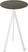Essentials Infinity Tripod Statafel Wit Frame + Midnight Marble HPL 70 cm - 140051670 1