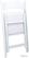 Opklapstoel Bruiloften - Wit/Wit - VEBA 50220 4