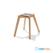Essentials Keeve Stoel Grijs, Berkenhouten Frame en Kunststof Zitting, 47x53x83cm (LxBxH), 505F01SG 3