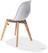 Essentials Keeve Stoel Wit , Berkenhouten Frame en Kunststof Zitting, 47x53x83cm (LxBxH), 505F01SW 2