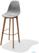 Essentials Keeve Barkruk Grijs, Berkenhouten Frame en Kunststof Zitting, 53x47x119cm (LxBxH), 506F01SG 1