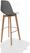 Essentials Keeve Barkruk Grijs, Berkenhouten Frame en Kunststof Zitting, 53x47x119cm (LxBxH), 506F01SG 2