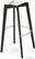 Essentials Keeve Barkruk Zwart, Berkenhouten Frame en Kunststof Zitting, 53x47x119cm (LxBxH), 506FD01SB 3