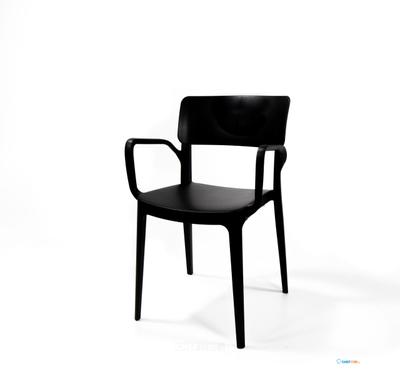 Wing Stoel Zwart - Stapelbare Stoel plastic - 50920 - veba 50920 1